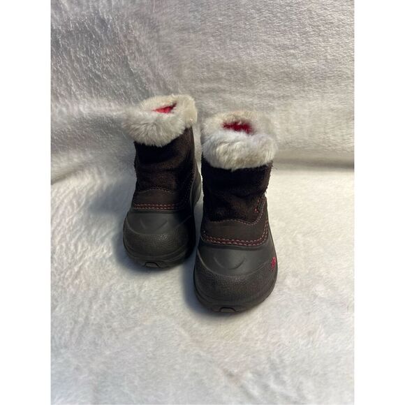 The North Face Brown & Pink Toddler Boots Size 6 Little Girls Winter Boots - Picture 1 of 13